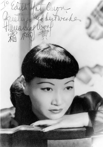 Autographed photo of Anna May Wong