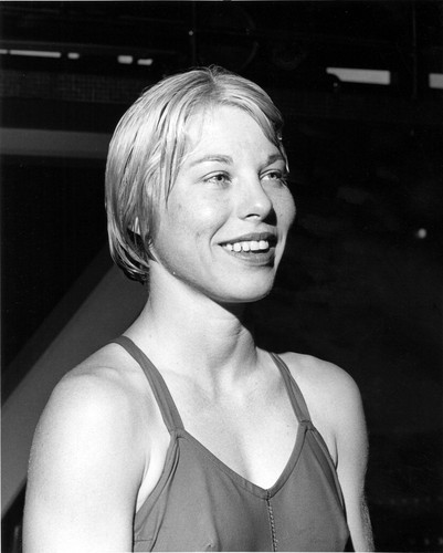 Swimmer Joel O'Connell at the Commerce Aquatorium