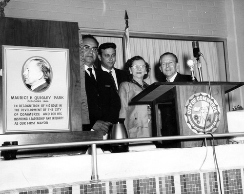 Dedication of Maurice H. Quigley Park