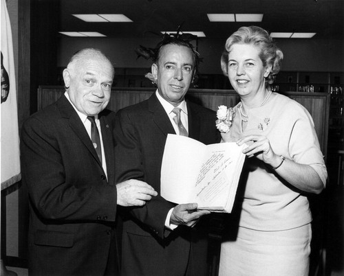 Presentation of book at Central Library opening