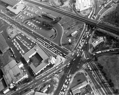 An aerial view of Commerce