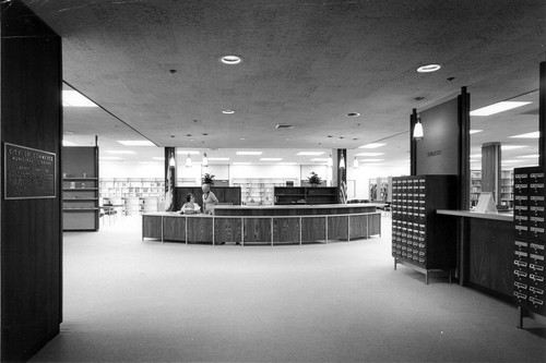 Circulation desk at the Central Library