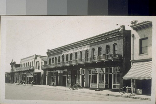 [J. Nishita Co. building in the Japanese commercial district, Fresno, California.]