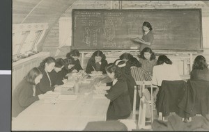 High School Home Economics, Ibaraki, Japan, ca.1948-1952