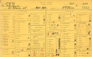 WPA household census for 934 S FLOWER, Los Angeles
