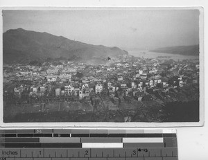 A view of the city of Wuzhou, China, 1921