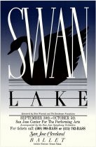 San Jose Cleveland Ballet "Swan Lake" poster