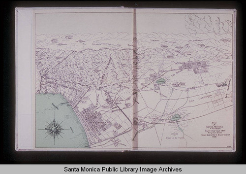 Title Insurance Trust Map of Santa Monica in 1881 (created in 1935)