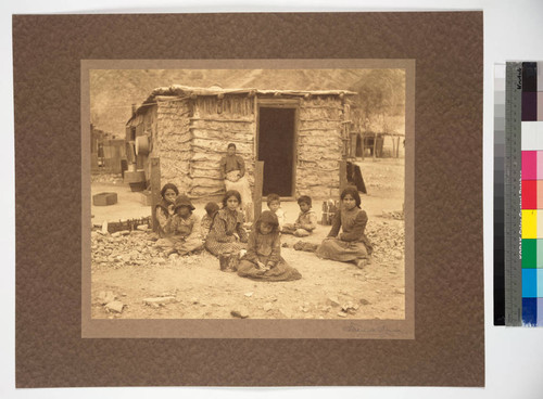 Mexican family living on banks of the Colorado River, California, 1887