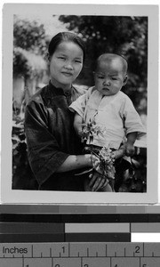 Two orphan girls, Loting, China, ca. 1934