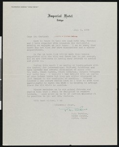 Percival D. Perkins, letter, 1935-08-09, to Hamlin Garland