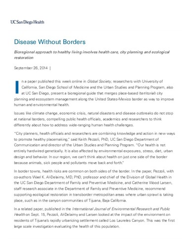 Disease Without Borders