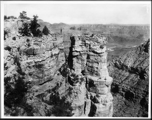 View of the Colorado River from Bissel Point east of Grand View, Grand Canyon, 1900-1930