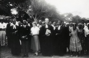 Consecration of the reverend Ntetome, in Minvoyl, Gabon