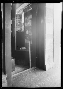 Entrance to drugstore, Santa Monica, CA, 1931
