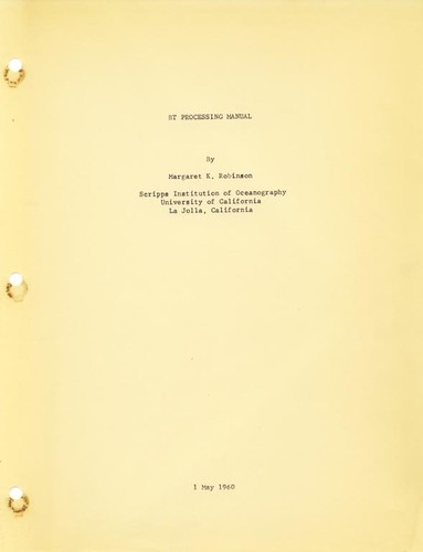 BT Processing Manual