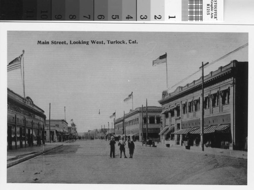 Main Street, Looking West, Turlock, California