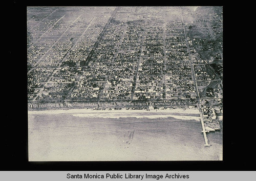 Aerial view of Santa Monica