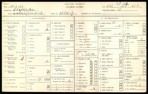 WPA household census for 1354 1/2 WEST WASHINGTON BLVD, Los Angeles County