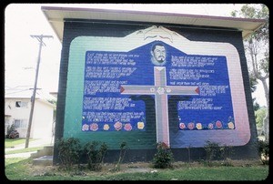 The murals of Ramona Gardens. Memorial to Arturo "Smoky" Jimenez, Los Angeles, 1992