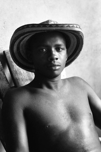 Man portrait, San Basilio de Palenque, 1976