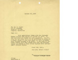 Letter from [John Victor Carson], Dominguez Estate Company to Mr. Leo T. [Takuya] Sugano, October 27, 1937