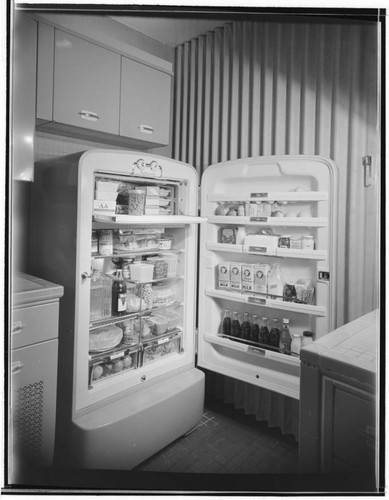 Pace Setter House of 1951: Kitchen, heating and electrical systems. Refrigerator
