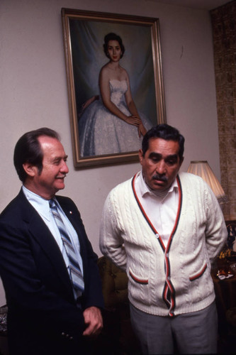 Presidential candidate Mario Sandoval Alarcón with his running mate Lionel Sisniega Otero, Guatemala City, 1982