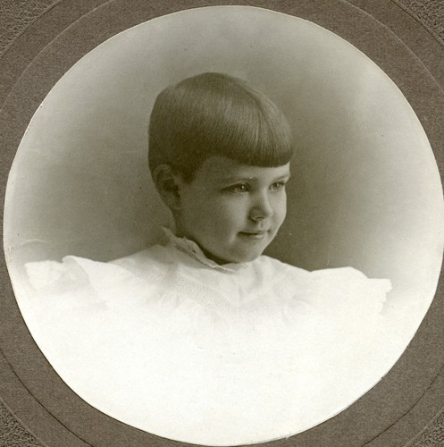Unidentified girl associated with James A. Clayton