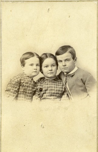 Portrait of Flora, Allie, and Walter Haskell