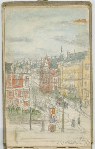 J.R. Davidson: View of Klopstockstrase (Berlin)