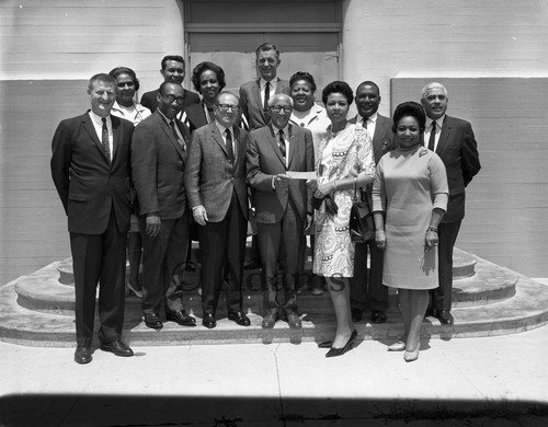 Group with Rev. Brookins, Los Angeles, 1968
