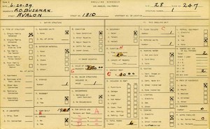 WPA household census for 1810 AVALON, Los Angeles