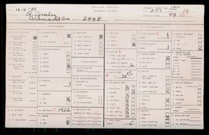 WPA household census for 2448 ARMACOST, Los Angeles County