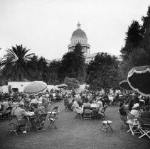 Legislative Lawn Party, State Capital Grounds, June 1, 1945. Given by the Sacramento Chamber of Commerce