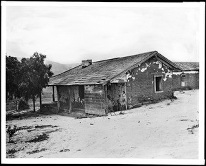 Exterior view of the ranch house at Agua Hedionda, ca.1930