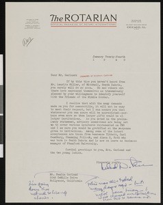 Leland D. Case, letter, 1940-01-24, to Hamlin Garland