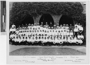First Communion at Sacred Heart Church, Punahou, Honolulu, Hawaii, May 5, 1932