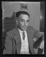 Dr. Jacques W. Maliniak, reconstructive surgery pioneer, Los Angeles, 1935