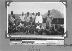 Chief Mashinga and his sub chiefs, Tanzania, ca.1929-1930