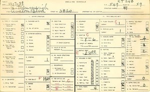 WPA household census for 3820 AVALON, Los Angeles