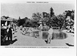 Kiddie Pool, Johnson's Beach produced by Johnson's Russian River Beach, A. J. Lautren, Mgr., Guerneville, California