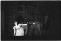 Ballet dancers on stage in the Ballet Russe de Monte Carlo performance of "Ghost Town," Los Angeles, 1940