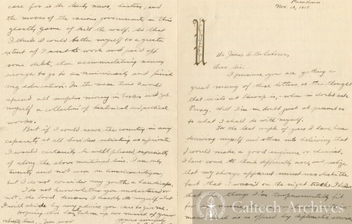 Frank Capra's letter to James A. B. Scherer
