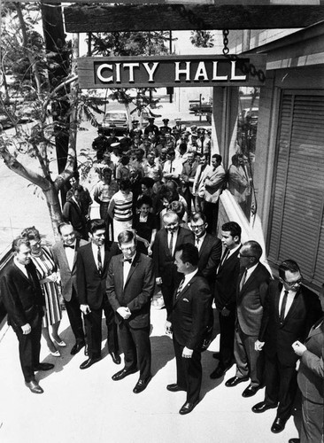 Tustin City staff and City Council, 1968
