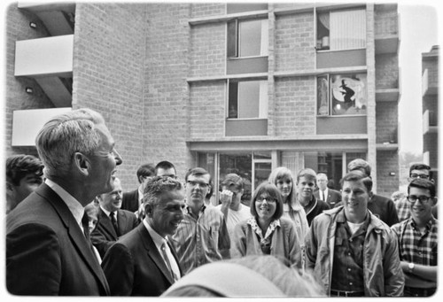 Galbraith inauguration - Student reception for U.C. President Kerr and Chancellor Galbraith at Revelle Residence Halls