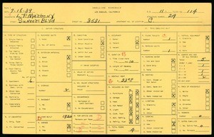 WPA household census for 3531 SUNSET BLVD, Los Angeles