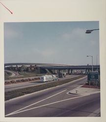 Highway 101 and Highway 12 interchange, Santa Rosa, California, 1970