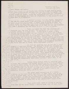 V.W. Peters, letter, 1929.2.10, Sajikol, Seoul, Korea, to Father and Mother, Rosemead, California, USA