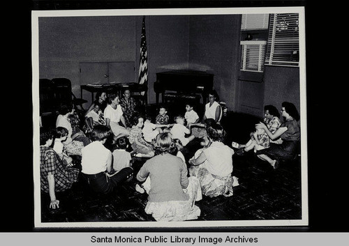 Parent Pre-School at Lincoln Park in Santa Monica on August 3, 1954